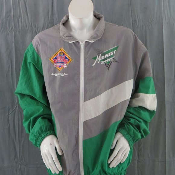 Saskatchewan Roughiders Jacker (VTG) - Colour Block by Midwest Sports - Mens 2XL - Picture 1 of 10